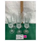 Cristal Dï¿½ Arques Longchamp Fluted Glasses