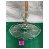 Vtg L E Smith glass tray