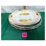 Assorted Vtg decorative plates
