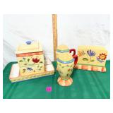 Pfaltzgraff Napoli Napkin Holder&Coffee/Tea Center