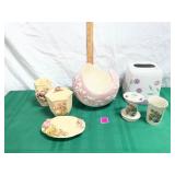 Vintage Porcelain Bathroom Vanity & Decor