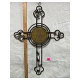 Large Metal Cross Decor