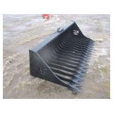 high side skidsteer skeleton bucket