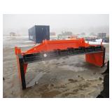 Loader snowbox with trip blade