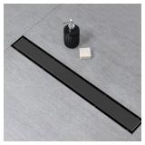 SaniteModar Linear Shower Drain  Black Shower