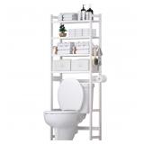 Over The Toilet Storage with 2 Baskets 4 Tier