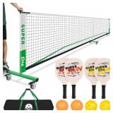 Pickleball Net on Wheels for Easy Mobility