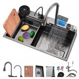 Black Grey Nano Kitchen Sink 304 Stainless Steel