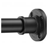 BRIOFOX Industrial Shower Curtain Rod   2 in 1