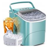 AGLUCKY Ice Makers Countertop with Handle 26