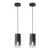 2 Pack Black Pendant Light Fixtures  Adjustable