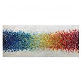 AMEI Art 24x60Inch Hand Painted Colorful Oil