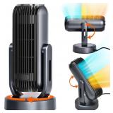Oscillating Space Heater With Timer 3 Heat