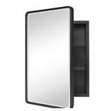 TEHOME Farmhouse Black Metal Framed Recessed