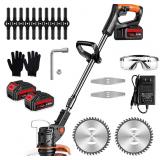 Electric Weeder 21V 2 Piece 4 0Ah and 3 Blades