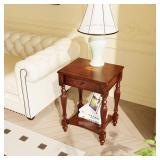 Antique Nightstand Bedside Table Cherry Wood