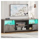 Bestier TV Stand with LED Light for TVs up to 80