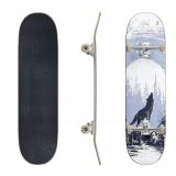 Skateboards Graphic Silhouette Howling Wolf