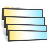 4 Pack 4FT LED Flat Panel Light Surface Mount