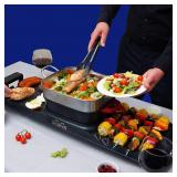 Electric Hot Pot with Grill and Steamer 3 in 1