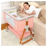 Baby Bassinet Sleeper  6 Height Adjustable Baby