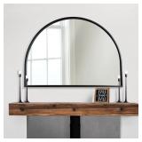 Minimalist Black Arched Mirror Large farmhouse