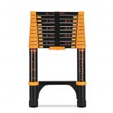 HBTower Telescoping Ladder 10 5 FT Yellow