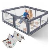 Suposeu Baby Playpen with Mat  Large Playpen for