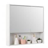 Medicine Cabinet with Double Mirror Doors  30 3