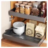 2 Pack Pull Out Cabinet Organizer   12 6  20 5
