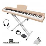 Longeye Piano Keyboard 88 Keys Wooden Electric