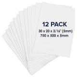 Foam Board 20 x 30 x 3 16   5mm    12 Pack