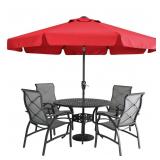 MASTERCANOPY Valance Patio Umbrella for Outdoor
