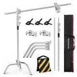 Photo Studio Stainless Steel Heavy Duty C Stand