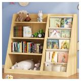 Kids Bookshelf and Toy Storage Organizer  4 Tier