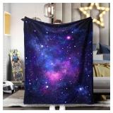 Space Fleece Throw Blanket  Galaxy Universe