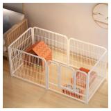 Fhiny Dog Playpen  6 Panels Indoor Doggy Fence