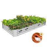 Land Guard Galvanized Raised Garden Beds Outdoor