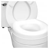 HealthSmart Raised Toilet Seat Riser That Fits