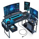 Computer Desk  47 inch L Shaped Gaming Desk  PC