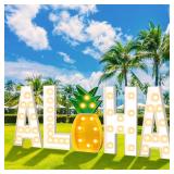 4ft Aloha LED Sign Aloha Marquee Letters Party