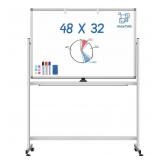 Large Rolling White Board  48x32 in Double Sided