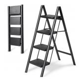 4 Step Ladder Folding Step Stool  Heavy Duty 330