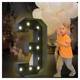 4FT Marquee Numbers  Marquee Light Up Numbers