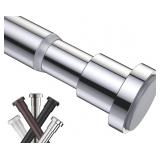 BRIOFOX Tension Curtain Rods 27 43 Inches  Rust