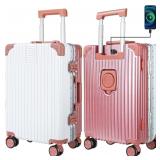 24 inch Luggage with Cup Holder and USB Port PC