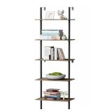 5 Tier Ladder Shelf Bookcase  Extra Sturdy