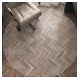 Clear Round Hardwood Floor Protector Mat