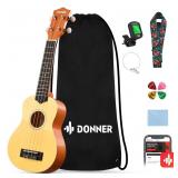 Donner Soprano Ukulele for Beginners 21 Inch