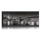 Annecy 10x24 Picture Frame Black  Panoramic